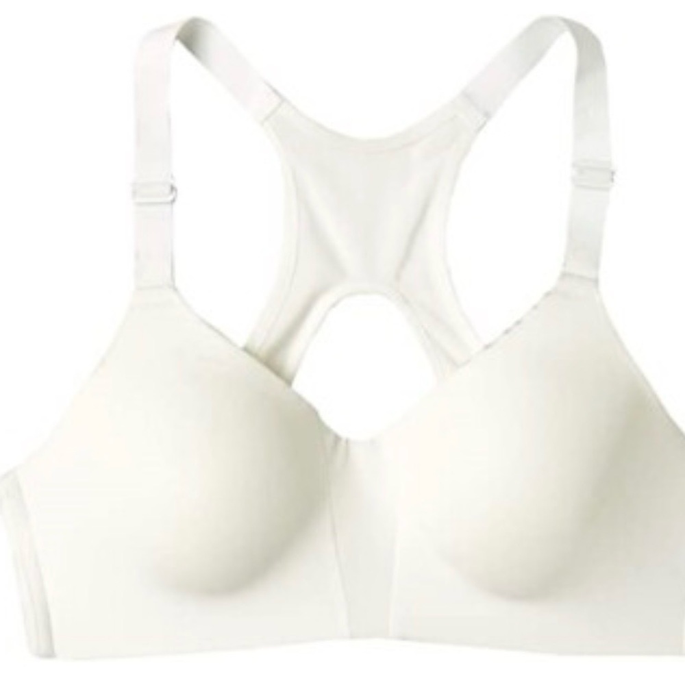 Nike High Support Rival Plus Size White Women's Racerback Bra - 44G